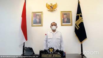 Rekonsiliasi dan Pemutakhiran Data Laporan Keuangan dan BMN Secara Virtual, Sekjen Berikan 13 Arahan